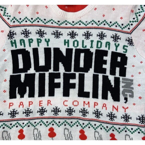 The Office Dunder Mifflin Ugly Christmas Sweater Unisex XL  Party Holiday 2019 - Picture 3 of 12